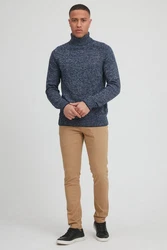 Blend Rollkragenpullover BHPullover Dunkelblau/Grau