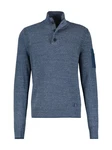 LERROS Strickpullover Troyer Blau/Dunkelblau/Hellblau/Grau