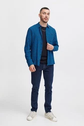 Blend Langarmhemd BHShirt Blau/Hellblau/Dunkelblau