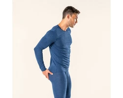LIVING CRAFTS Langarmshirt LIAM Blau/Dunkelblau/Hellblau