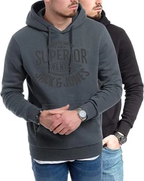 Kapuzensweatshirt (Spar Set, 2er Pack) Doppelpack Hoodie mit Printdruck
