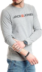 Jack & Jones Langarmshirt mit Printaufdruck Grau/Khaki/Dunkelgrau/Hellblau/Blau/Schwarz