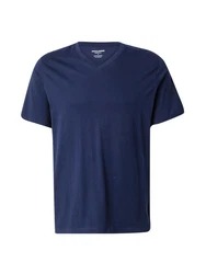 Jack & Jones T-Shirt JJEORGANIC BASIC TEE SS V-NECK NOOS Dunkelblau