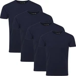 Jack & Jones T-Shirt Basic (Sparset, 4er-Pack) Dunkelblau Jack & Jones T-Shirt Basic (Sparset, 4er-Pack) Dunkelblau
