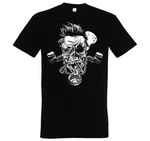 Youth Designz T-Shirt Biker Skull Zombie Herren Shirt Schwarz/Grün