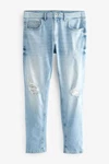 Next Jeansrock mit Rissen - Skinny Fit Hellblau/Blau