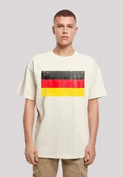 F4NT4STIC T-Shirt Germany Deutschland Flagge Print Beige/Creme/Weiß/Khaki