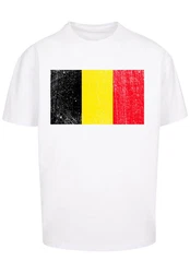 F4NT4STIC T-Shirt Belgium Belgien Flagge Weiß/Creme/Mischfarben