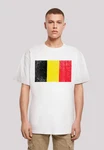 F4NT4STIC T-Shirt Belgium Belgien Flagge Weiß/Creme/Mischfarben
