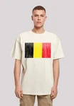 F4NT4STIC T-Shirt Belgium Belgien Flagge Beige/Weiß/Creme/Mischfarben