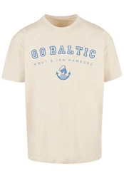 F4NT4STIC T-Shirt Go Baltic Knut & Jan Hamburg Beige/Hellblau/Khaki/Weiß/Braun