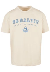 F4NT4STIC T-Shirt Go Baltic Knut & Jan Hamburg Beige/Hellblau/Khaki/Weiß/Braun
