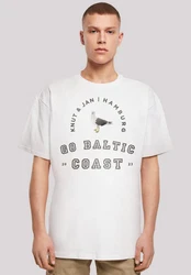 F4NT4STIC T-Shirt Mwe Knut & Jan Hamburg Grau/Braun/Beige/Weiß