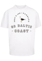 F4NT4STIC T-Shirt Mwe Knut & Jan Hamburg Grau/Braun/Beige/Weiß