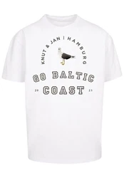 F4NT4STIC T-Shirt Mwe Knut & Jan Hamburg Grau/Braun/Beige/Weiß