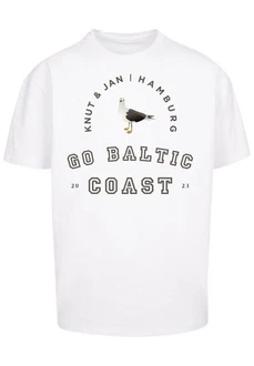 F4NT4STIC T-Shirt Mwe Knut & Jan Hamburg Grau/Braun/Beige/Weiß