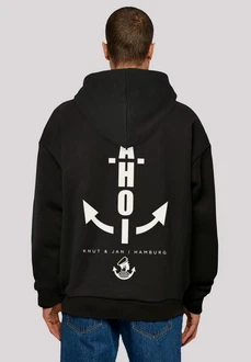 F4NT4STIC Kapuzenpullover Hoodie Ahoi Anker Knut & Jan Hamburg Dunkelblau/Schwarz/Grau/Lila F4NT4STIC Kapuzenpullover Hoodie Ahoi Anker Knut & Jan Hamburg Dunkelblau/Schwarz/Grau/Lila