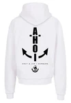 F4NT4STIC Kapuzenpullover Hoodie Ahoi Anker Knut & Jan Hamburg Weiß/Grau/Dunkelblau