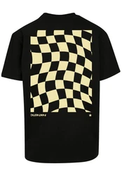 F4NT4STIC T-Shirt Wavy Schach Schwarz/Creme