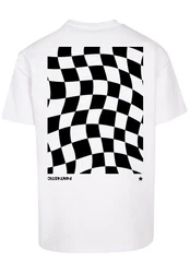 F4NT4STIC T-Shirt Wavy Schach Weiß/Creme
