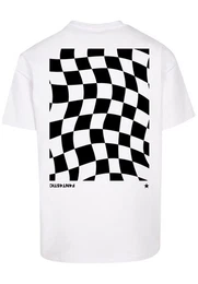 T-Shirt Wavy Schach Muster Print