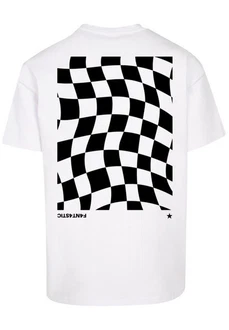 F4NT4STIC T-Shirt Wavy Schach Weiß/Creme