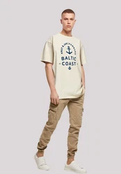 F4NT4STIC T-Shirt Ostsee Logo Knut & Jan Hamburg Khaki/Dunkelblau/Blau/Creme/Hellblau