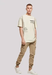 F4NT4STIC T-Shirt happiness OVERSIZE TEE Khaki/Beige/Gelb