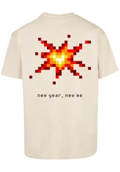 F4NT4STIC T-Shirt Silvester Party Happy People Only Beige/Weiß/Khaki