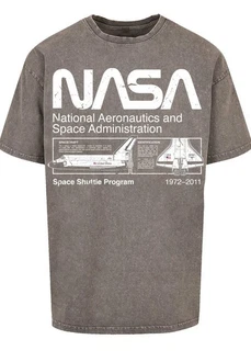 F4NT4STIC T-Shirt Classic Space Shuttle Hellgrau/Dunkelgrün/Dunkelblau/Dunkelgrau/Gelb