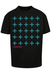 F4NT4STIC T-Shirt Kreuze Print Blau