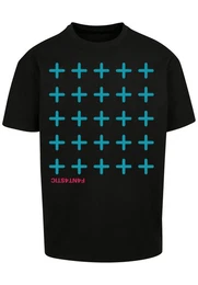 T-Shirt Kreuze Blau Print