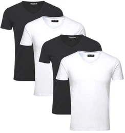T-Shirt (Spar Set, 4er-Pack) V-Neck