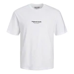 Jack & Jones T-Shirt JORVESTERBRO TEE SS CREW NECK NOOS Weiß/Beige/Creme