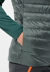 Jack Wolfskin Daunenweste PILVI DOWN VEST Dunkelgrün/Grün