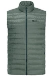 Jack Wolfskin Daunenweste PILVI DOWN VEST Dunkelgrün/Grün