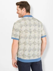 Witt Poloshirt Kurzarm MARCO DONATI Blau/Beige/Hellblau