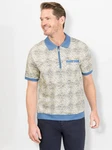 Witt Poloshirt Kurzarm MARCO DONATI Blau/Beige/Hellblau