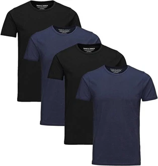 Jack & Jones T-Shirt Basic (Sparset, 4er-Pack)