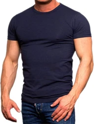 Jack & Jones T-Shirt Basic (Sparset, 4er-Pack) Dunkelblau/Weiß