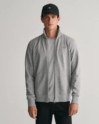 Gant Sweatjacke REG SHIELD FULL ZIP SWEAT grau/grau melange