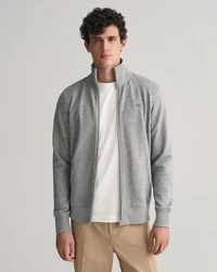 Gant Sweatjacke REG SHIELD FULL ZIP SWEAT grau/grau melange