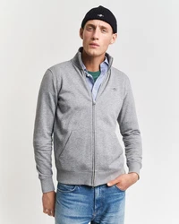 Gant Sweatjacke REG SHIELD FULL ZIP SWEAT grau/grau melange