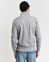 Gant Sweatjacke REG SHIELD FULL ZIP SWEAT grau/grau melange