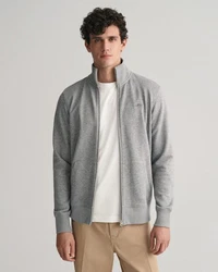 Gant Sweatjacke REG SHIELD FULL ZIP SWEAT grau/grau melange