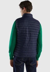 United Colors of Benetton Steppweste mit Zipper-Taschen Dunkelblau/Hellblau