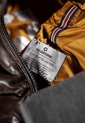 Milestone Herren Hybridjacke MSDarwin Grau/Braun/Dunkelbraun/Gelb
