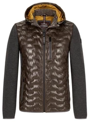 Milestone Herren Hybridjacke MSDarwin Grau/Braun/Dunkelbraun/Gelb