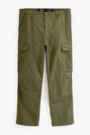 Next Cargohose Relaxed Fit Ripstop-Cargohose Khaki/Dunkelgrün