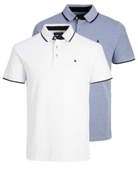 Poloshirt JJEPAULOS (1-tlg) aus 100% Baumwolle